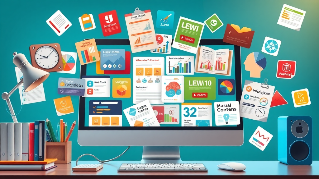 types of content legal marketing infographics blogs videos social media
