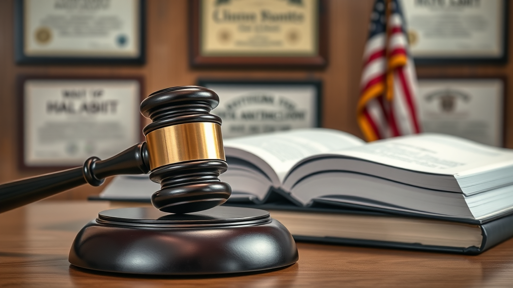 detailed close-up of gavel and legal books legal marketing regulations for lawyers