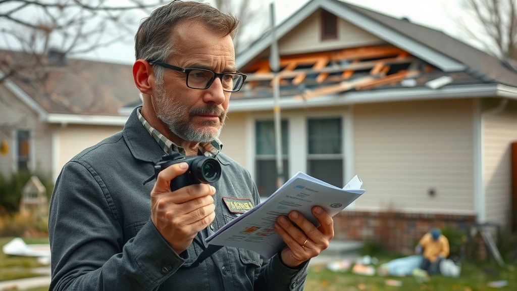 documenting property damage for an insurance claim and settlement negotiation with insurance companies