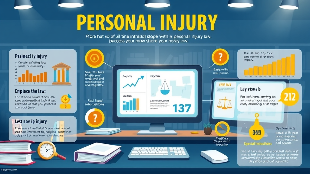 vibrant legal infographic demonstrating content creation formats for personal injury lawyers