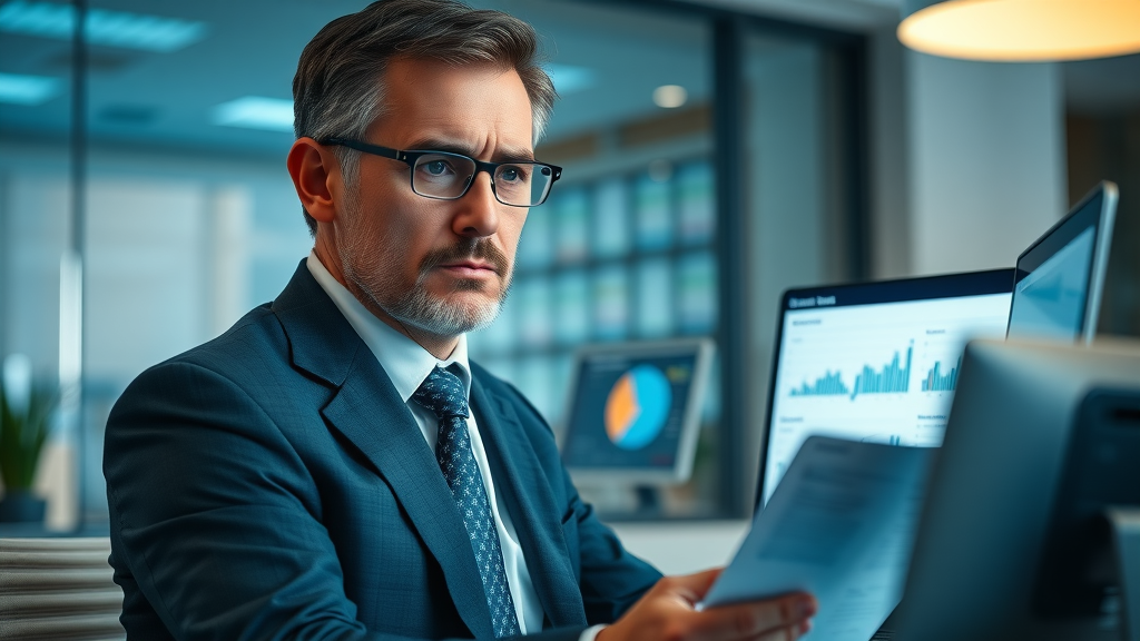 content marketing mistakes for law firms attorney analyzing marketing reports in office