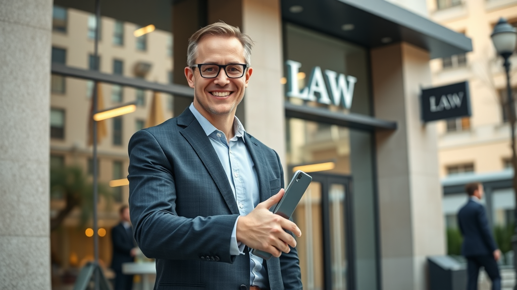 brand awareness legal marketing attorney greeting client law firm signage