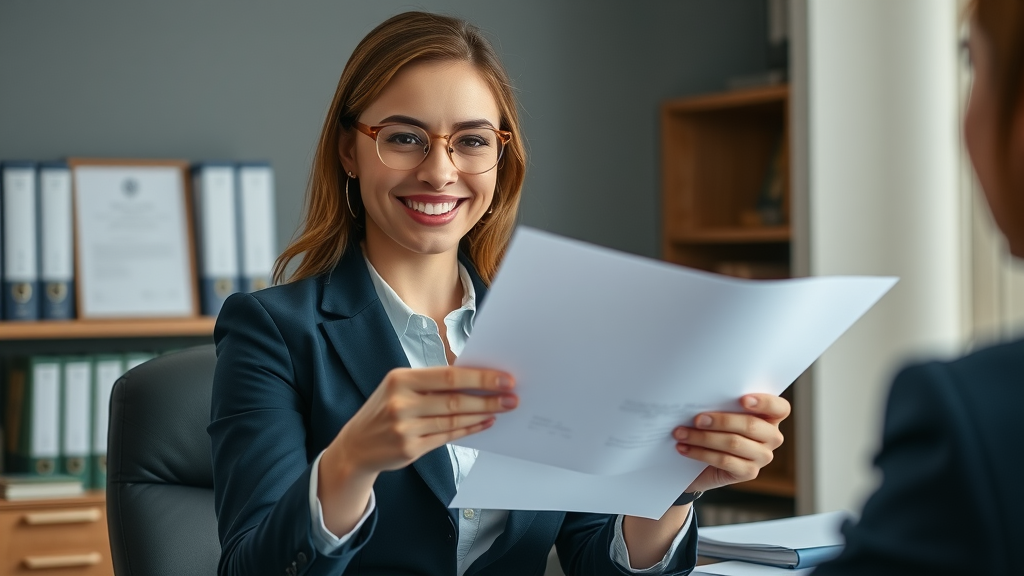law firm brand awareness warm approachable lawyer with clients law office