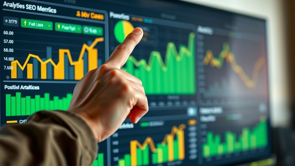 content marketing for busy attorneys - analytics dashboard with SEO metrics for law firm marketing evaluation