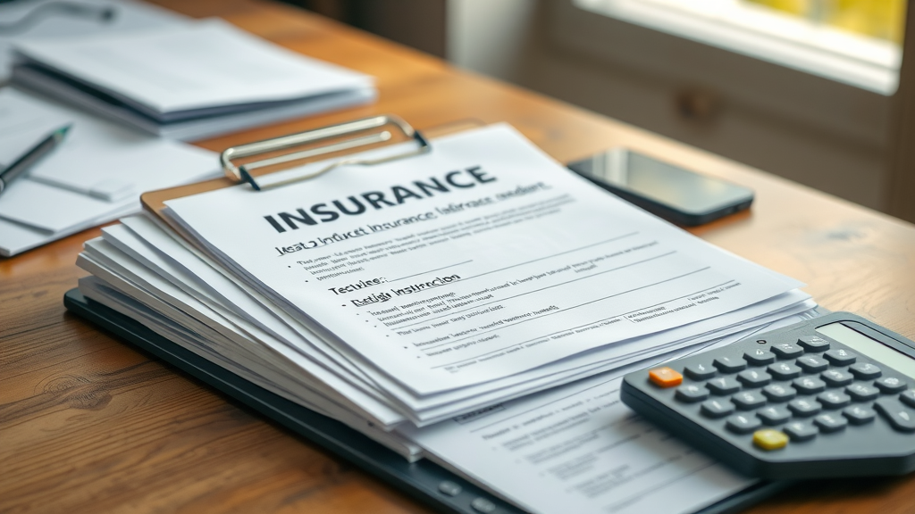 Organized insurance documents for settlement negotiation, insurance claim, property damage, settlement amount, insurance adjuster