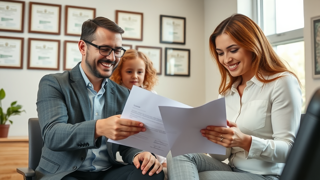 client finalizing personal injury settlement with lawyer