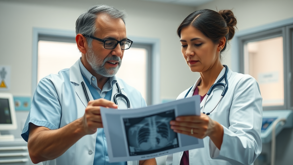 medical treatment discussion for personal injury case, doctor and patient reviewing medical records