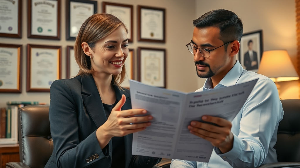 trustworthy attorney reviewing medical records personal injury lawsuit
