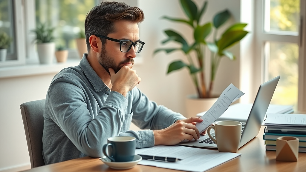 Person attentively composing car accident demand letter at desk, photorealistic, claim preparation with accident settlement documents