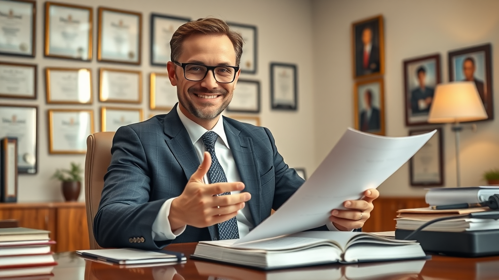 Car accident lawyer reviewing settlement documents to expedite the compensation timeline.