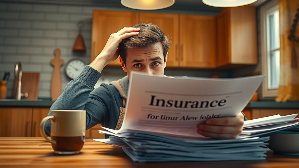 Frustrated driver reviewing paperwork, symbolizing common delays in the car accident compensation timeline.