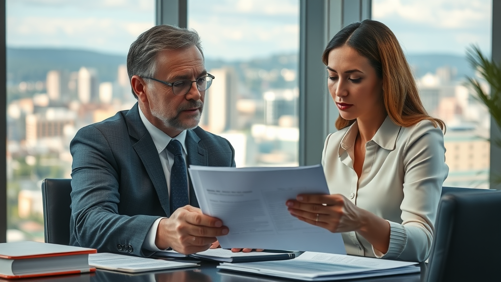 Tacoma personal injury consultation with attorney and client discussing compensation for injury