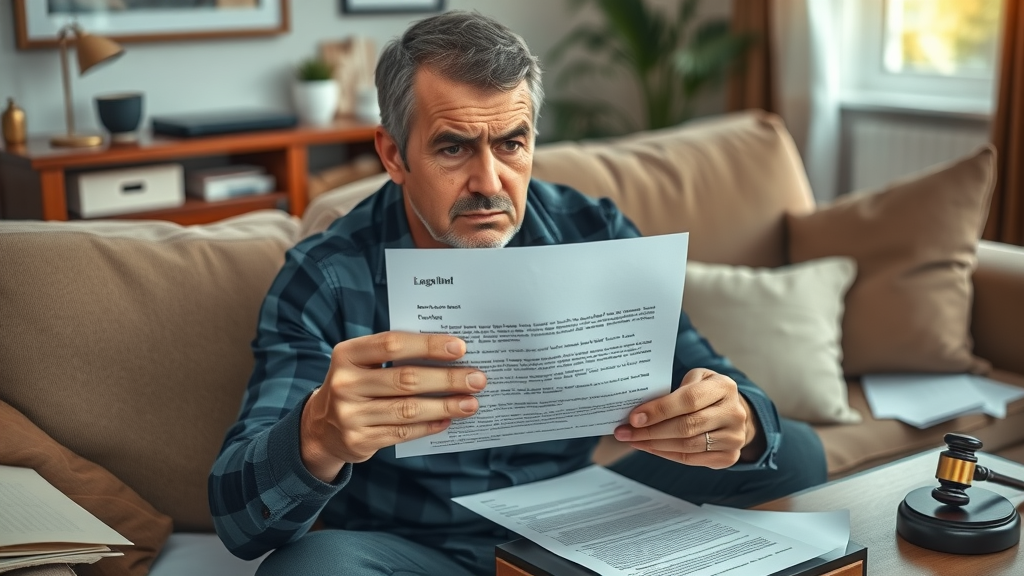 Frustrated person receiving statute of limitations personal injury case dismissal letter