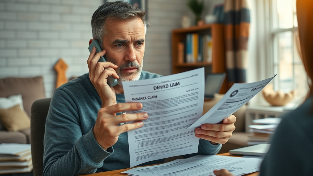 Individual handling denied medical expenses reimbursement claim, consulting insurance on phone
